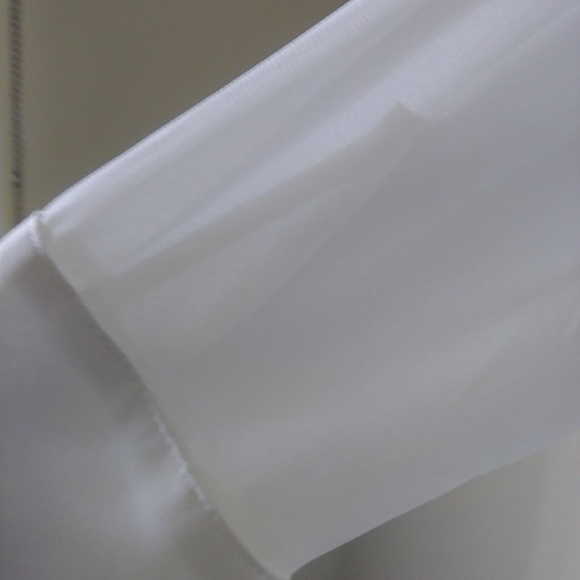 Liz Claiborne Petite Sheer Button Down Blouse - Picture 3 of 5